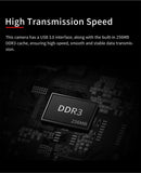 ASI664MC USB 3.0 interface with 256MB DDR3 cache for fast, stable data transfer