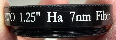 Used ZWO H-Alpha 1.25" 7nm Filter