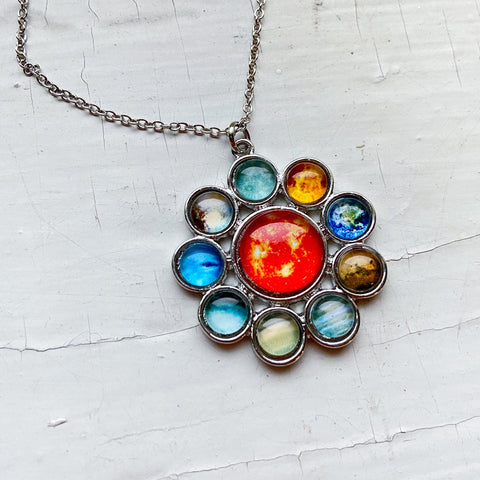 Solar System Halo Necklace