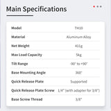 Seestar TH10 Fluid Tripod Head (EQ Wedge)