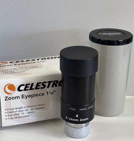 Used Celestron Zoom Eyepiece - 8-24 mm - 1.25"