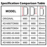 FLAT68III longer adjusting adapter for WIFD GT81-M48